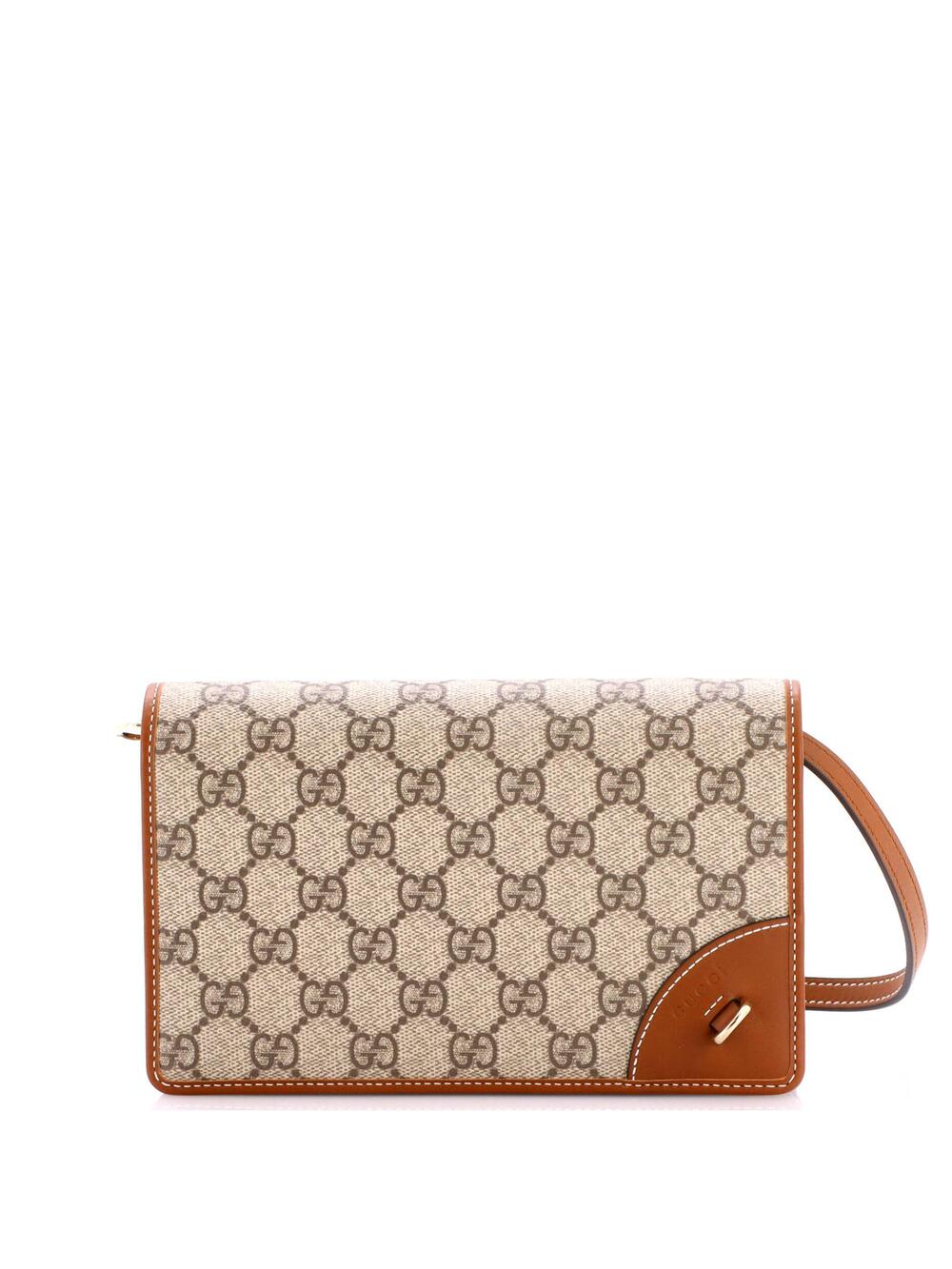 Gucci Emblem Wallet On Strap Gg Coated #366605G13B